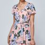 New Jolie Moi Floral Tiered Hem Ruffle Dress size UK 12 Image 2