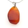 Vintage 925 Sterling Silver & Carnelian Necklace Image 4