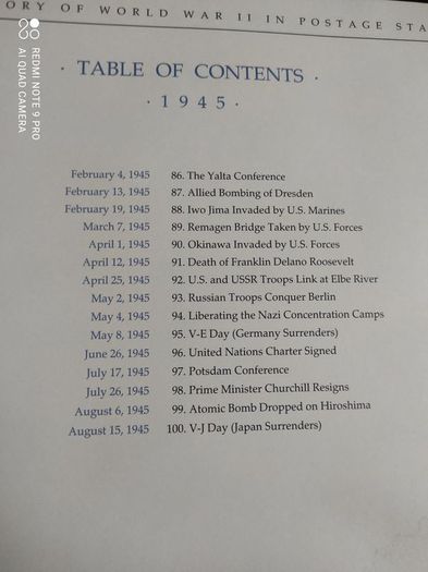 The History of World War II in the postage stamps