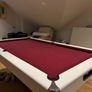 Abbey Convertible Pool/Dinner Table (White with wine felt) Image 4