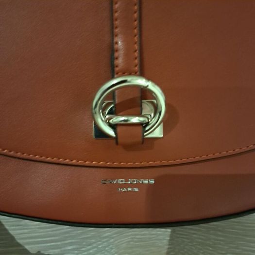 Meadows & Byrne brand new crossbody bag -- pecan colour