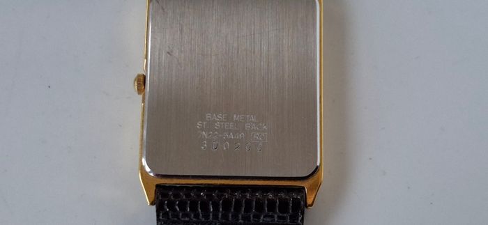 Seiko 7N22 5A49 Man's Tank Style Watch