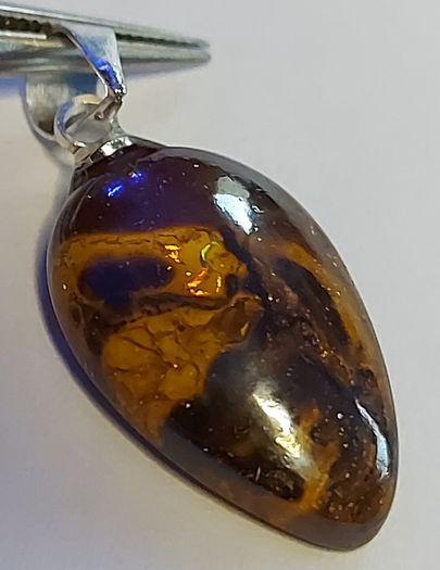Australian Koroit Boulder Opal Pendant 7.45 ct on 925 Silver