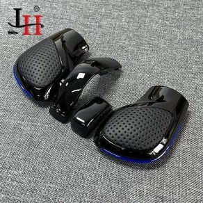 Chrome Matt With Leather Shift Knob Gear Side Cover DSG Emblem For VW Golf 6 7 R GTI Passat B7 B8 CC R20 Jetta MK6 GLI