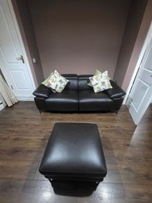 Valetta 3 Seater Power Recliner Plus Storage Foot Stool