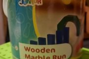 Wooden marble run