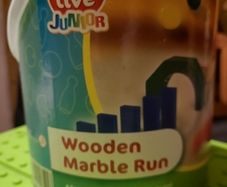 Wooden marble run