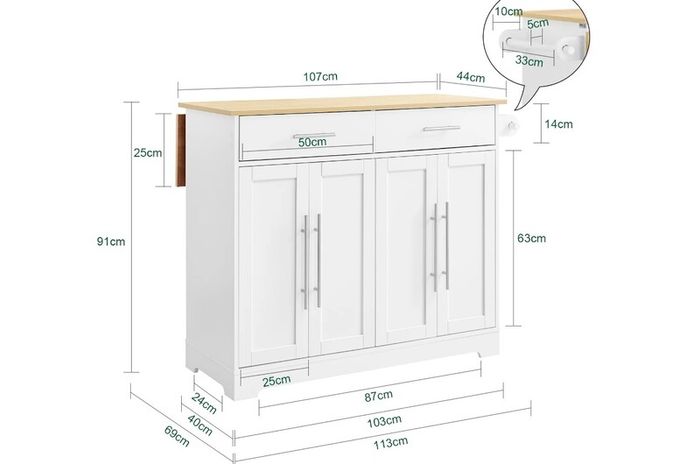 Kitchen Island on Wheels