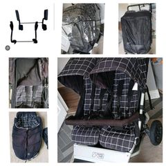 Mountain Buggy Duet with accessories