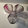 vintage deco vases J G Durand 1970s Windsor Rubis Geometric Pattern Image 2