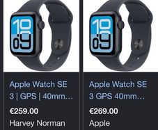 Apple Watch SE 3 40mm midnight blue used once