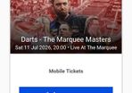 Darts marquee masters