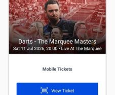 Darts marquee masters