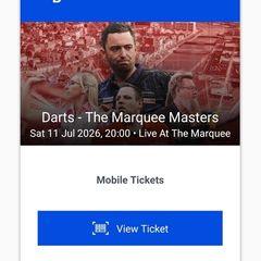 Darts marquee masters