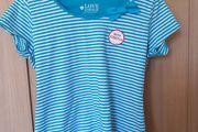Ladies Blue and White Stripe T-shiirt