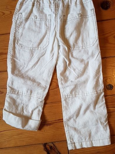 BNWT NEXT Age 3-4 White Trousers