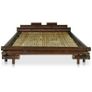Bed Frame Dark Brown Bamboo 140x200 cm Image 3