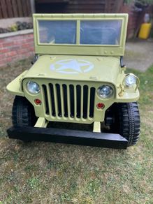 24v green army jeep