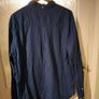 Men's Next Navy long sleeve shirt. Image 3