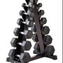 Hex Dumbbells 2.5kg - 25kg + 6 Tier storage rack (new)