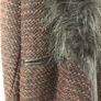 New look cardigan with fur collar Image 2