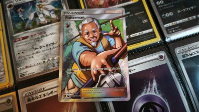 Fisherman ! Ultra Rare ! from Hidden Fates Set ! 2019 ! Pokemon Card !