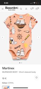 Moomins by Martinex -short sleeve bodysuit size 56 EUC