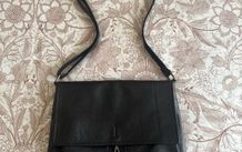 Black leather bag
