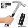 20oz Claw Hammer 567grams | Curved Comfort Grip TPR Finish | Solid Forged Steel & Non Slip Grip - Fibreglass Shaft (FREE POSTAGE) Image 4