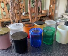 10 Glass Candle Jars