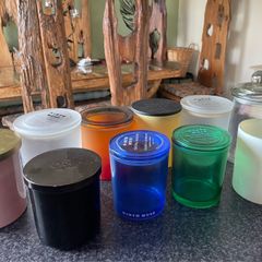 10 Glass Candle Jars