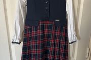 school uniform. Set dress and shirt. 134 cm