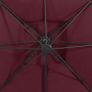 Cantilever Umbrella with Double Top 300x300 cm Bordeaux Red Image 4