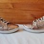 Clarks nallie Rose gold size 6D eu 39 leather Zip and lace closure In excellent condition Image 4