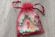 Handmade clay bead bracelet set