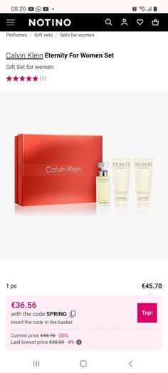 Eternity for wome perfume