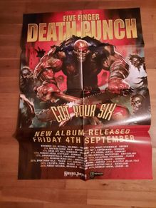 FIVE FINGER DEATH PUNCH: Album Release large Promo Poster with tour dates