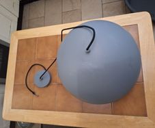 Large metal industrial style ceiling light