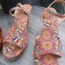 Beautiful Pair of Multicoloured  Wedges Image 2