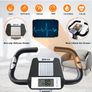 BCAN Folding Exercise Bike with Magnetic Resistance, Pulse Monitor and Comfortable Seat Image 3