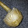 Vintage brass ashtray ,Pipe shaped ,very heavy Image 2