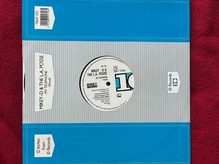 Mikey D & The L.A. Posse - My Telephone Bust A Rhyme12" inch vinyl Hip Hop Rap Electro