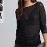 Black Sparkle Long Sleeves Top Image 8