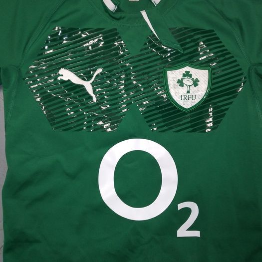 Ireland (L) Player Issue Rugby Jersey Shirt IRFU Eire Irish Puma Green St Patricks Day Paddys Day Test Large Vintage Retro