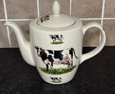 Cow Motif Teapot by Ballyporeen Ceramics