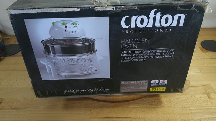 Brand New Crofton Professional 12L to17L Halogen Oven 1400W CO 2011R Boxed Unused