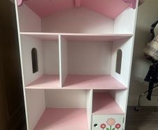 KidKraft Dollhouse Bookcase Wooden Furniture with Shelves and Hidden Storage
