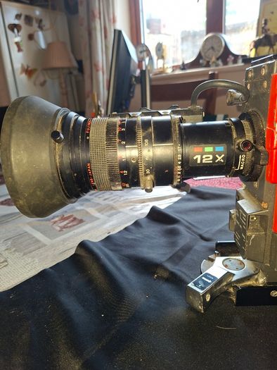 Vintage JVC KY-210 (or KY-210E) three-tube Saticon TV Professional Broadcast Video Camera from the early 1970s