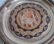 Lovely vintage Egyptian wall hanging brass /metal charger