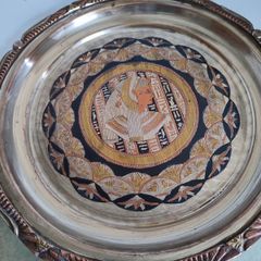 Lovely vintage Egyptian wall hanging brass /metal charger